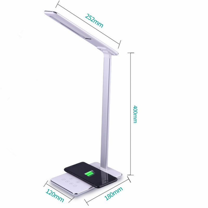 Foldable Wireless Charging LED Desk Lamp with Eye Protection