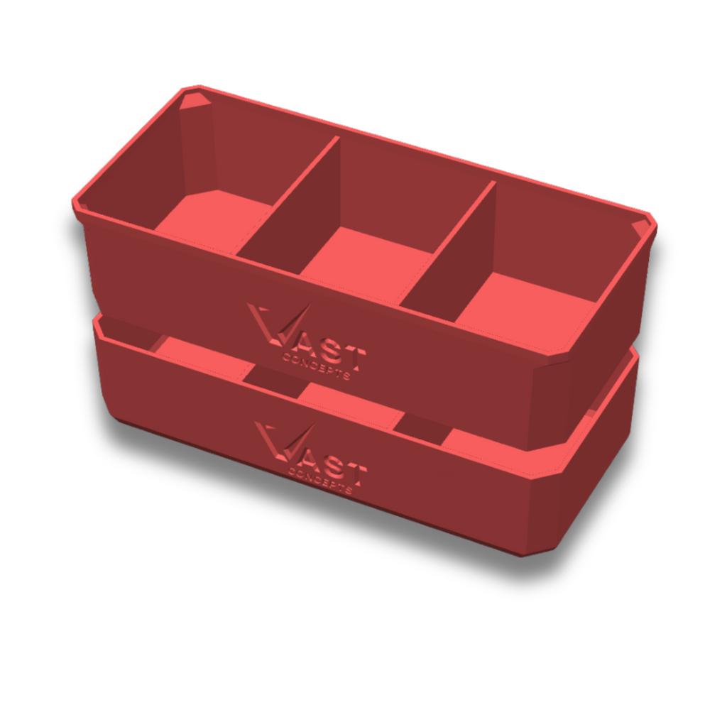 Milwaukee PACKOUT Deep Organizer Rectangle Nesting Bin Set