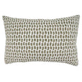 Fennco Styles Natural Net Design Pure Cotton Decorative Throw Pillow – Luxury Textured Cushion for Couch, Sofa, Bedroom, Office and Living Room Décor