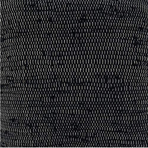 Fennco Styles Unique Chindi Design 100% Cotton Decorative Throw Pillow - Black Accent Pillow for Home, Couch, Living Room and Office Décor