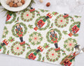 Fennco Styles Nutcracker Holiday Table Runner 16" W X 70" L - Red & Green Festive Table Cover for Christmas Décor, Dining Room, Banquet, Family Gathering and Special Events