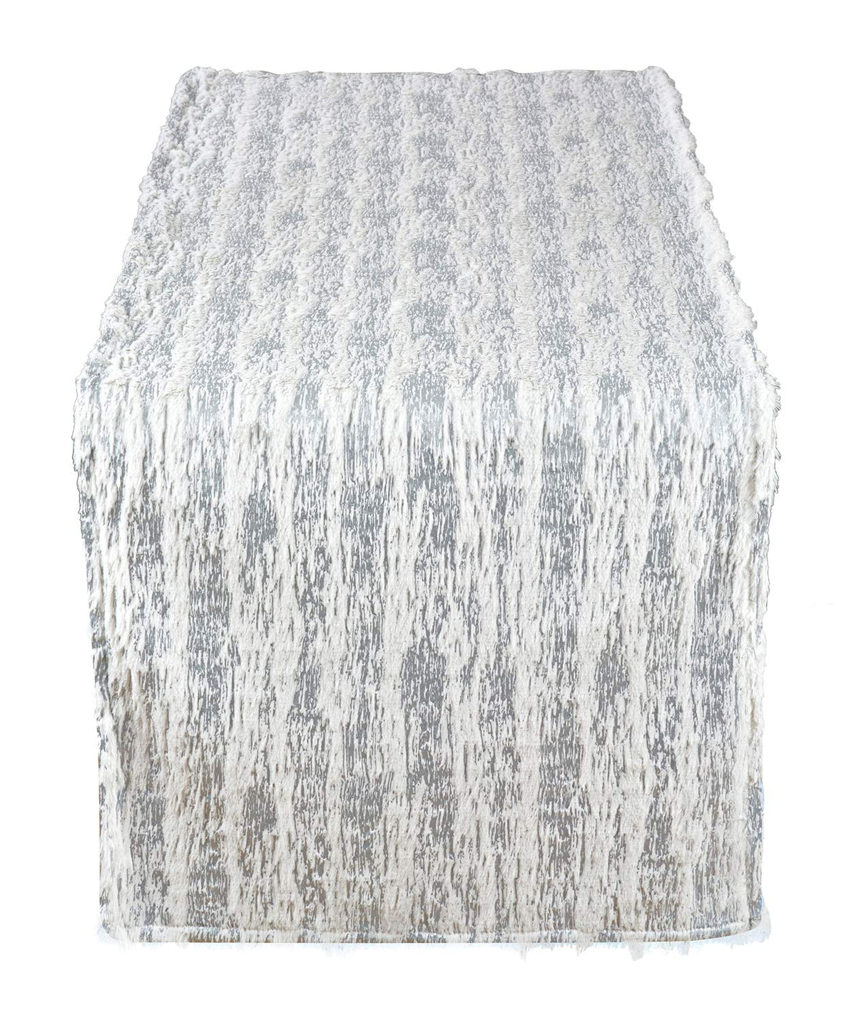 Fennco Styles Brushed Metallic Foil Collection Glamorous Faux Fur Home Décorr – Metallic Color Home Decoration for Christmas Dinner, Family Gathering, Special Events and Home Décor