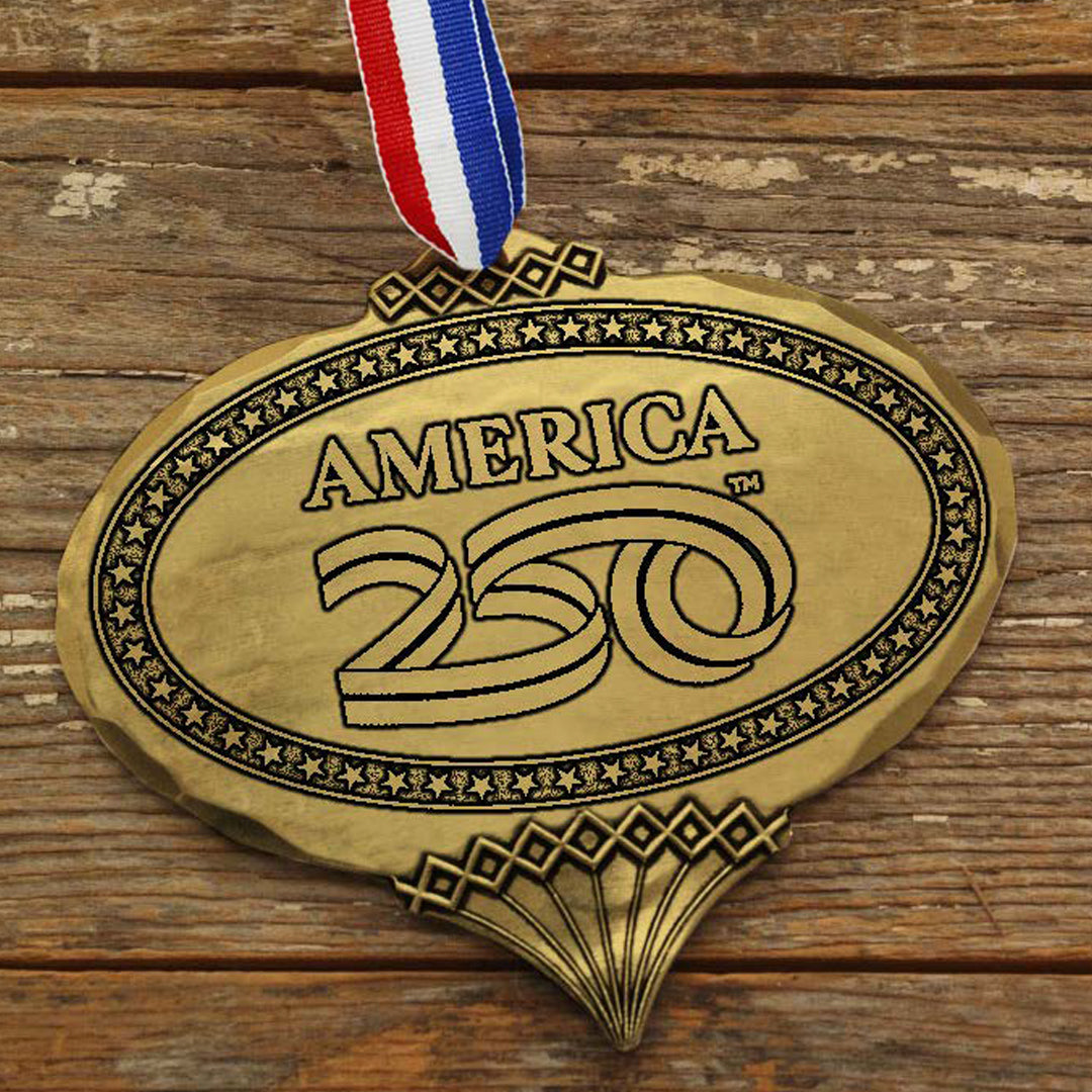 America250 Heritage Oval Commemorative Ornament (Bronze)