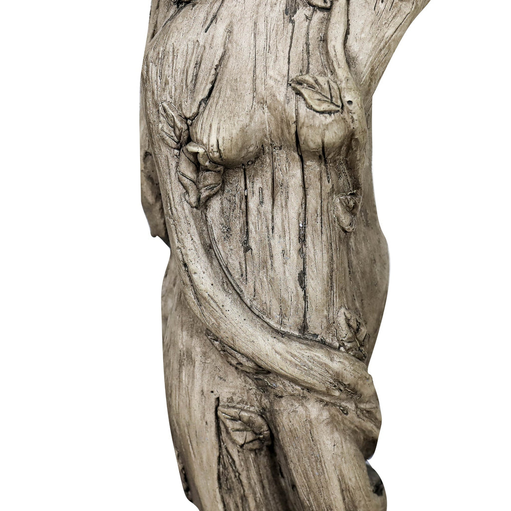 Concrete Bird Bath Statue Classical Goddess 25 Inch