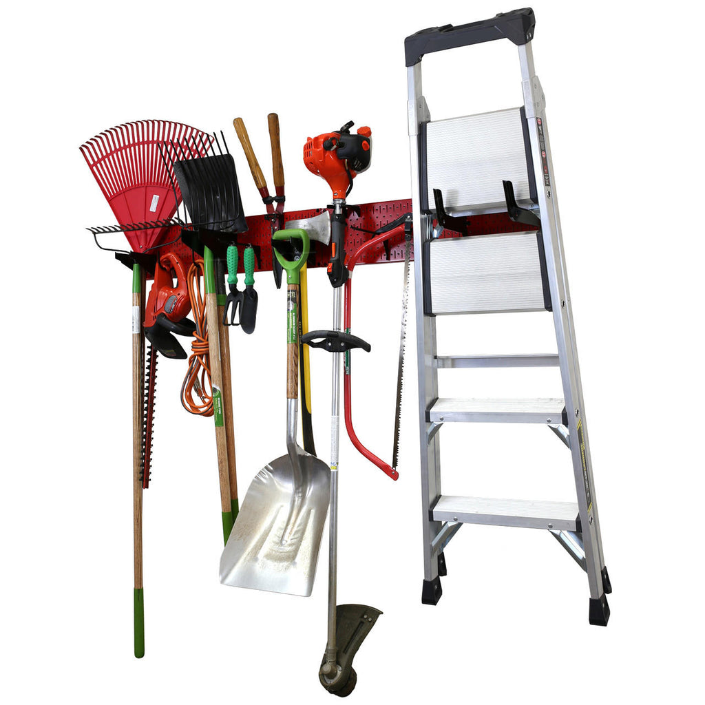 Garage Storage Lawn & Garden Tool Organization Wall Organizer Rack - Pegboard with Accessories