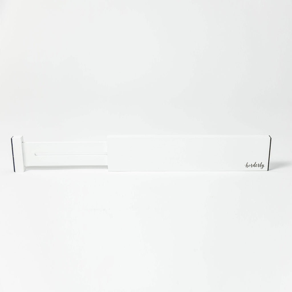 Bamboo Expandable Drawer Dividers – White