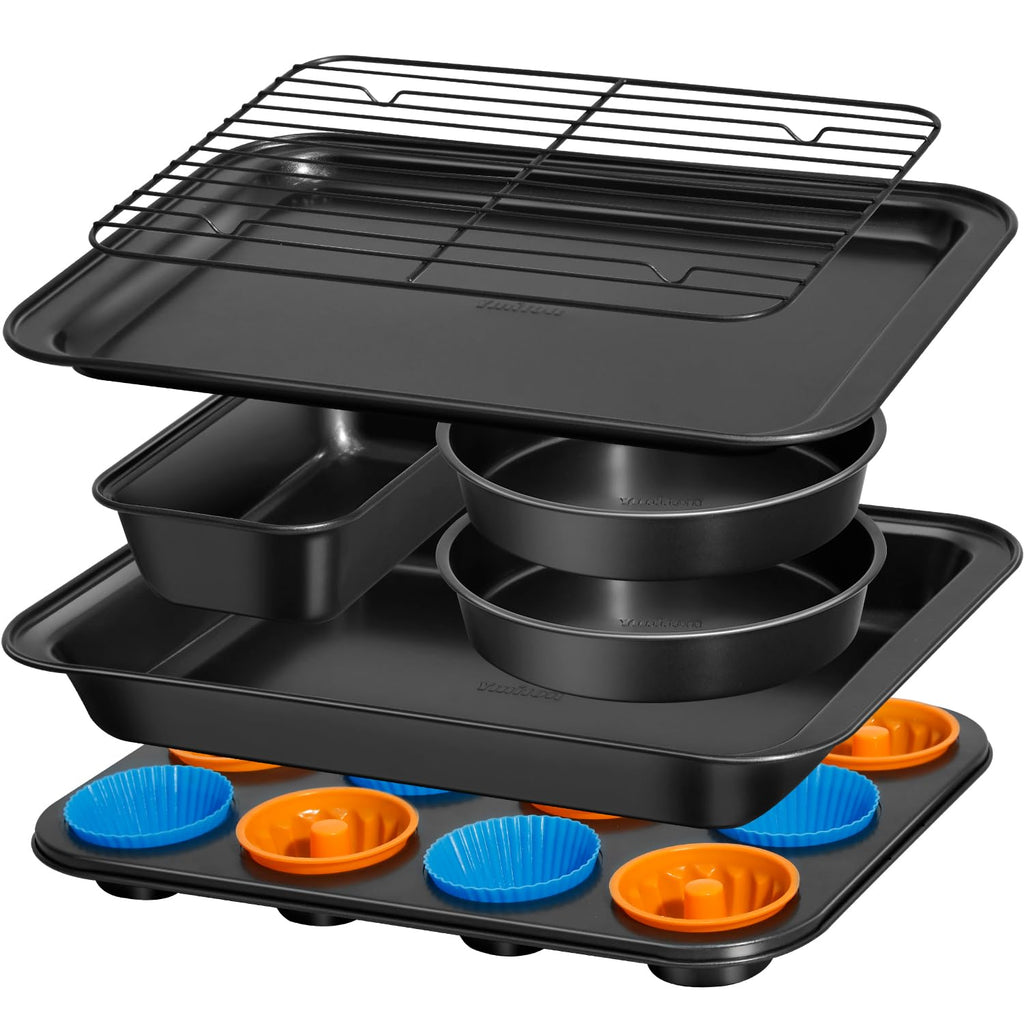 19 Piece Carbon Steel Nonstick Bakeware Set